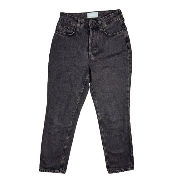 EVERLANE  The Curvy 90’s Cheeky Jeans Washed Black Ankle Lenght Jeans Denim 27 - Picture 2 of 5